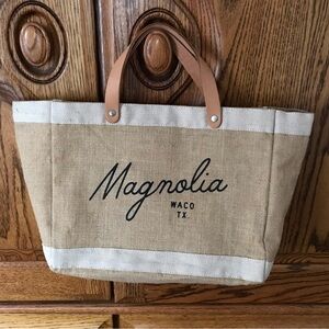 Magnolia Script Market Tote Waco Texas